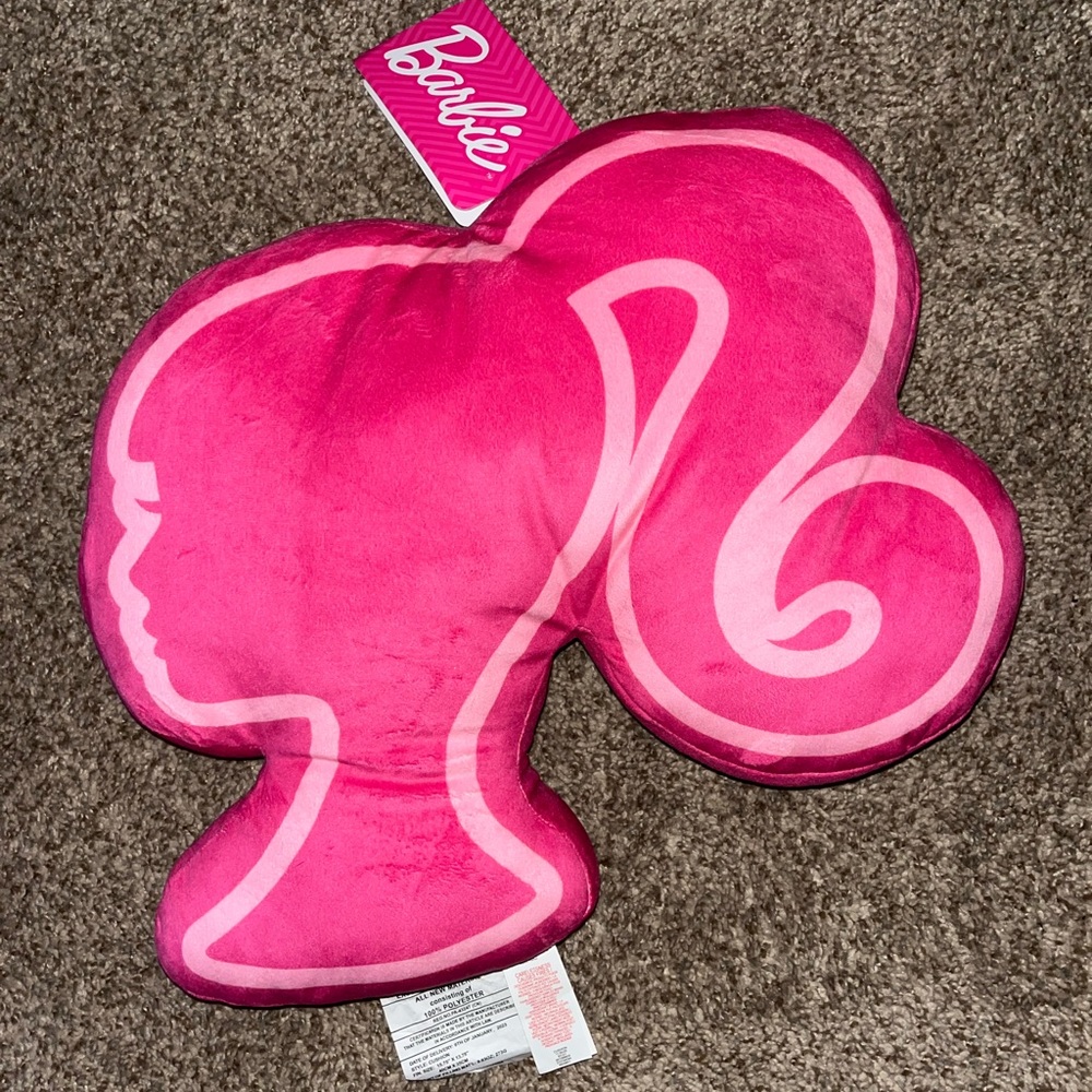 Barbie Head Silhouette Pillow